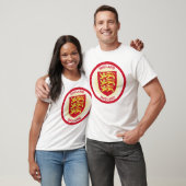 Engeland Wapen Cirkelvorm T-shirt (Unisex)