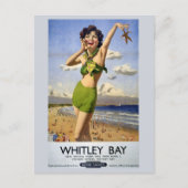 Engeland Whitley Bay British Travel Briefkaart (Voorkant)