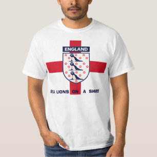 ENGELAND ZEE LION OP EEN SHIRT. T-SHIRT
