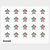 Engeland zee schildpadvlag ronde sticker (Vel)