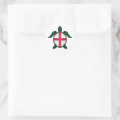 Engeland zee schildpadvlag ronde sticker (Tas)