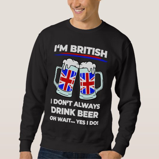 Engeland zegt Brits bier voor Britse mensen Trui (Voorkant)
