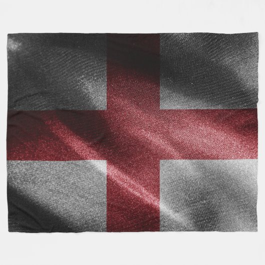 Engeland zijde vlag fleece deken (Voorkant (Horizontaal))