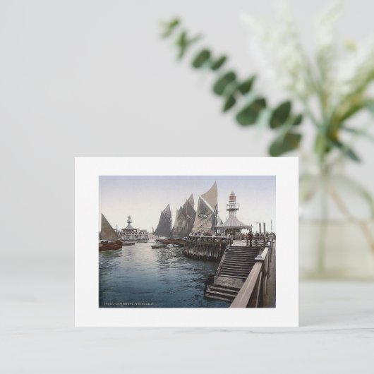     EngelandLowestoft Pier Head 1890's Briefkaart (Staand voorkant)