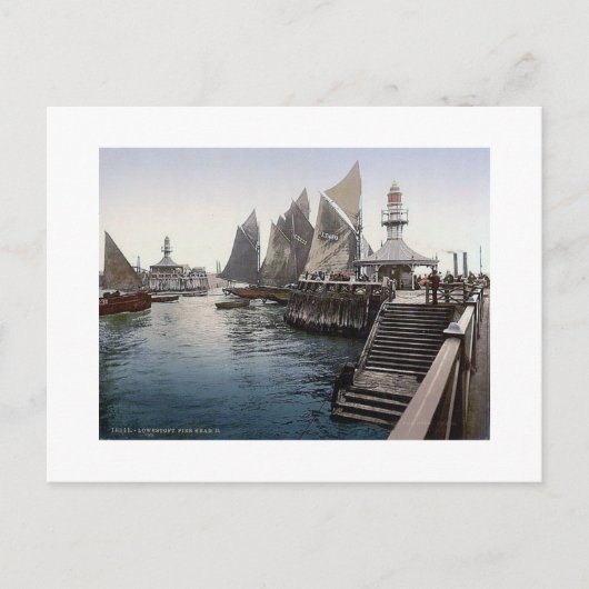     EngelandLowestoft Pier Head 1890's Briefkaart (Voorkant)
