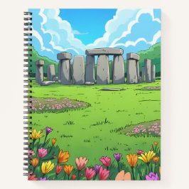 Engeland's Stonehenge in de lente Notitieboek