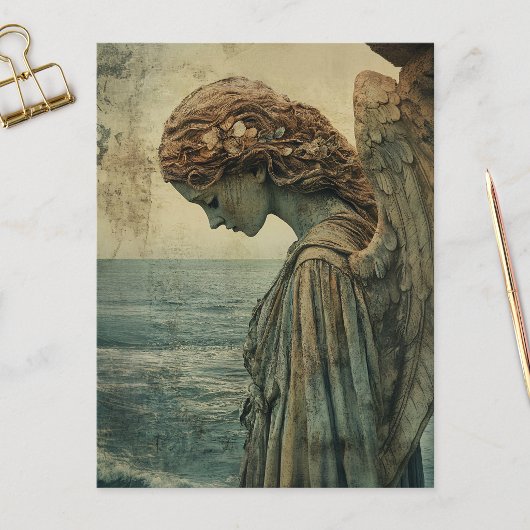 Engelbeeld met Patina Briefkaart