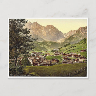 Engelberg Valley en Juchlipass, Bernese Oberland, Briefkaart