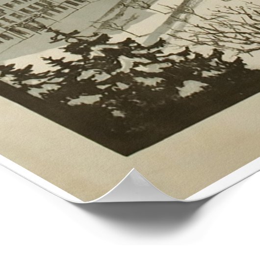 Engelberg Wintersport, Zwitserland,Ski Poster (Hoek)