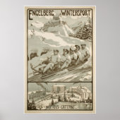Engelberg Wintersport, Zwitserland,Ski Poster (Voorkant)