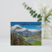 Engelberg Zwitserland Feestdagenkaart (Staand voorkant)