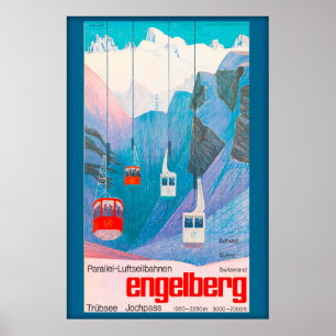 Engelberg Zwitserland,Ski Poster