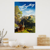 Engelberg, Zwitserland,Ski Poster (Keuken)