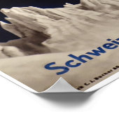 Engelberg, Zwitserland,Ski Poster (Hoek)