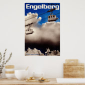 Engelberg, Zwitserland,Ski Poster (Keuken)