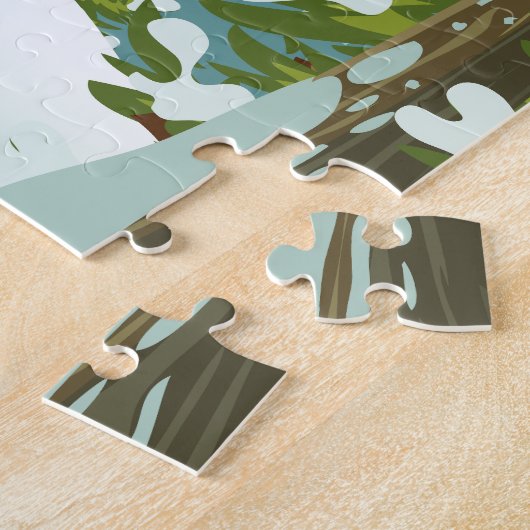 Engelberg Zwitserland ski poster Legpuzzel (Zijkant)