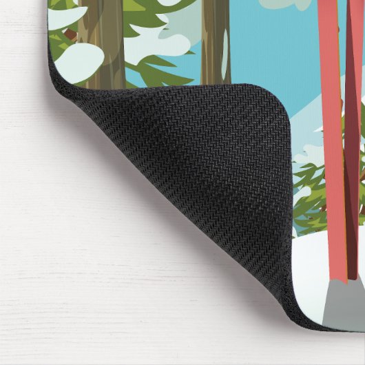 Engelberg Zwitserland ski poster Muismat (Hoek)