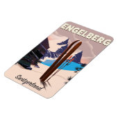 Engelberg Zwitserland Ski reisposter Magneet (Linkerzijde)