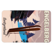 Engelberg Zwitserland Ski reisposter Magneet (Horizontaal)