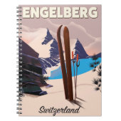 Engelberg Zwitserland Ski-reisposter Notitieboek (Voorkant)