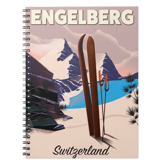 Engelberg Zwitserland Ski-reisposter Notitieboek (Voorkant)