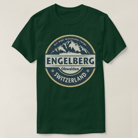 Engelberg Zwitserland T-shirt (Design voorkant)