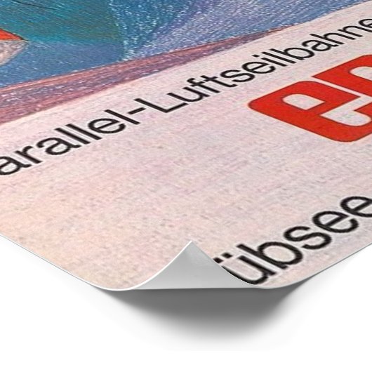 Engelberg Zwitserland Vintage Reizen Poster (Hoek)