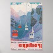 Engelberg Zwitserland Vintage Reizen Poster (Voorkant)