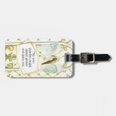 engelbewaarder gedicht veilige reizen met uw detai bagagelabel (Voorkant horizontaal)