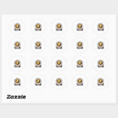 Engelbewaarder Halloween Kostuum Vintage Gravure S Ronde Sticker (Vel)