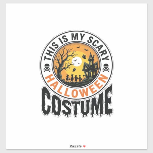 Engelbewaarder Halloween Kostuum Vintage Gravure S Sticker (Vel)