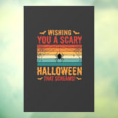 Engelbewaarder Halloween Spinneweb Zonsondergang D Raamsticker (Vel 3)