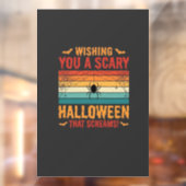 Engelbewaarder Halloween Spinneweb Zonsondergang D Raamsticker (Vel 2)