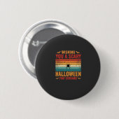 Engelbewaarder Halloween Spinneweb Zonsondergang O Ronde Button 5,7 Cm (Voorkant /achterkant)