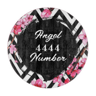 Engelcijfer "4444" snijplank