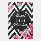 Engelcijfer "4444" theedoek (Verticaal)