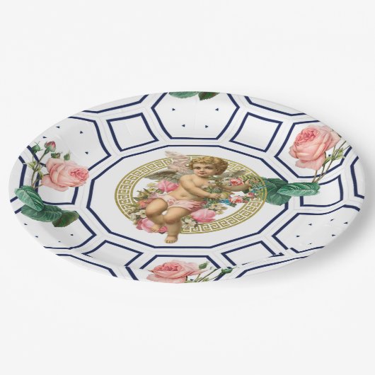 Engelen, Barok, rococo, , Papieren Bordje (Gekanteld)