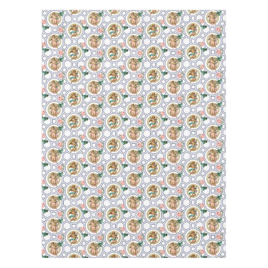 Engelen, Barok, rococo, , Tafelkleed (Voorkant)