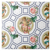 Engelen, Barok, rococo, , Tegeltje (Voorkant)