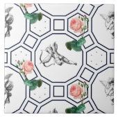 Engelen, Barok, rococo, , Tegeltje (Voorkant)