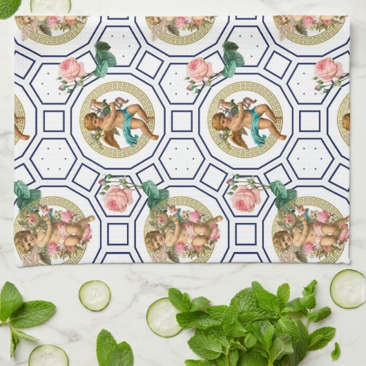 Engelen, Barok, rococo, , Theedoek (Gevouwen)