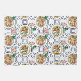 Engelen, Barok, rococo, , Theedoek