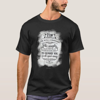 Engelen bewaken je Christelijke bijbelvers Religio T-shirt