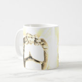 Engelen bidden Hemelse Vleugels Gouden Licht Koffiemok (Voorkant links)