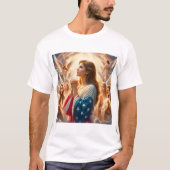 engelen bidden voor amerika haiku t-shirt (Voorkant)