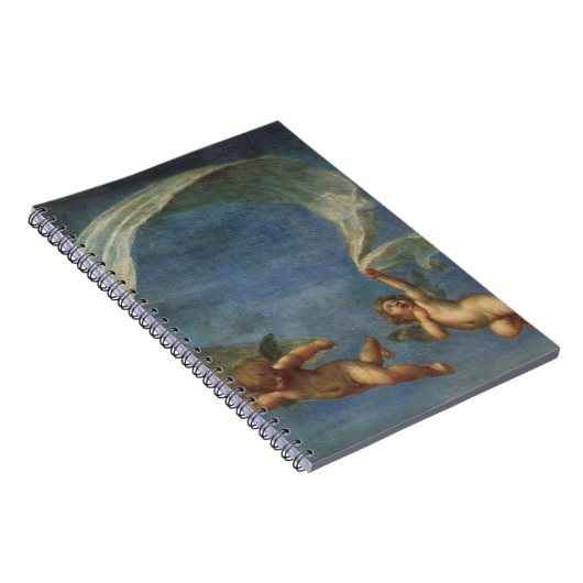 Engelen Detail van Adonis geleid door Cupido's doo Notitieboek (Rechterzijde)