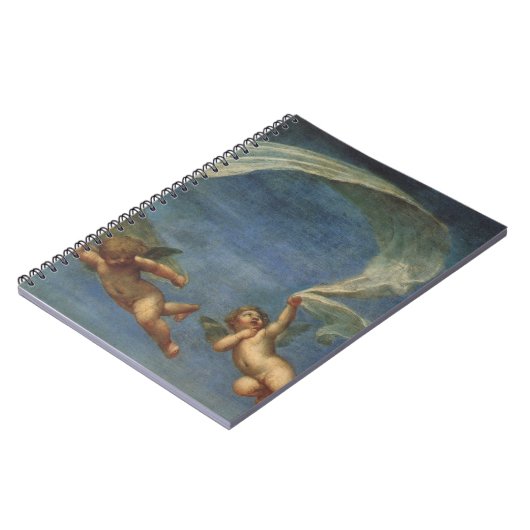 Engelen Detail van Adonis geleid door Cupido's doo Notitieboek (Linkerzijde)