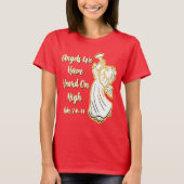 Engelen die we in de hoogte hebben gehoord t-shirt (Voorkant)
