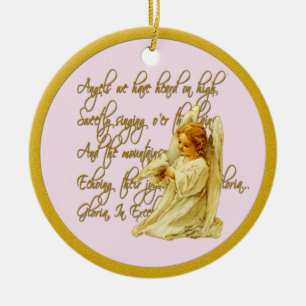 Engelen die wij op het Hoge Ornament van Kerstmis