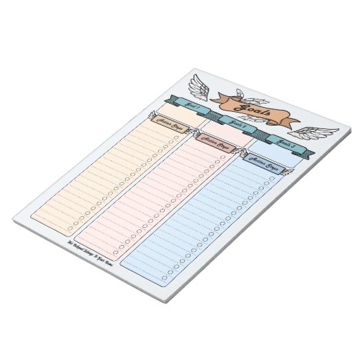 Engelen doelplanner aangepaste notitieblok (Schuin)
